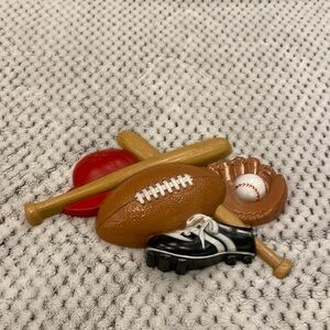 Vintage Burwood baseball themed wall decor